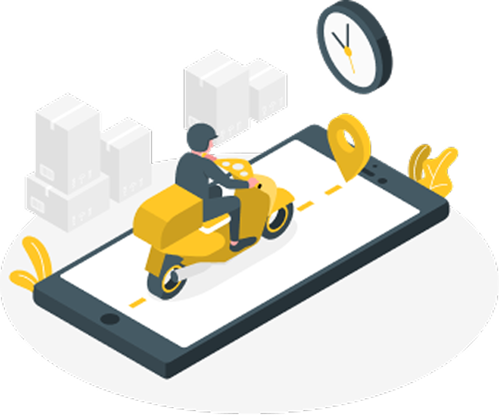 Track delivery illustration