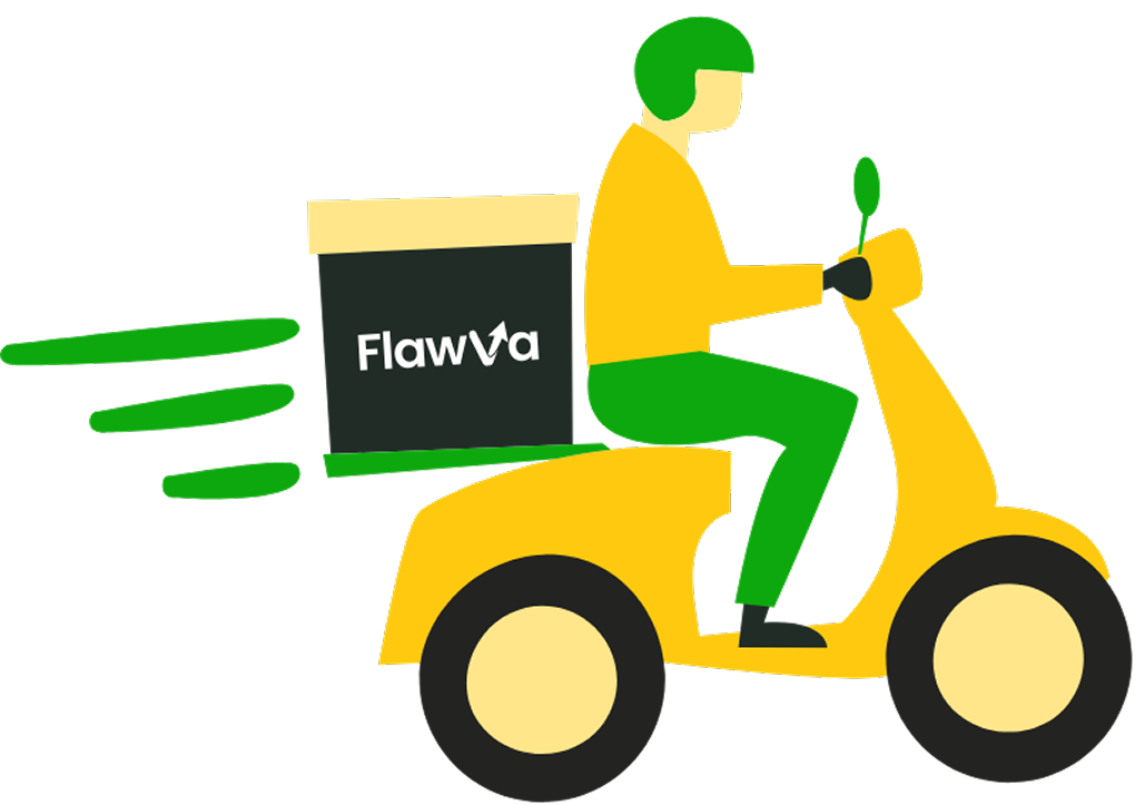 Delivery rider illustration